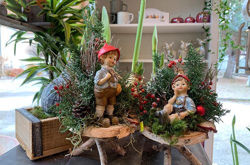 Adventstimmung mit Weihnachtsdekoration aus der Natur von der Gärtnerei Käfer