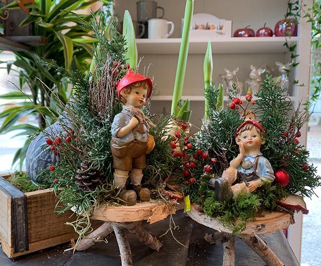 Adventstimmung mit Weihnachtsdekoration aus der Natur von der Gärtnerei Käfer